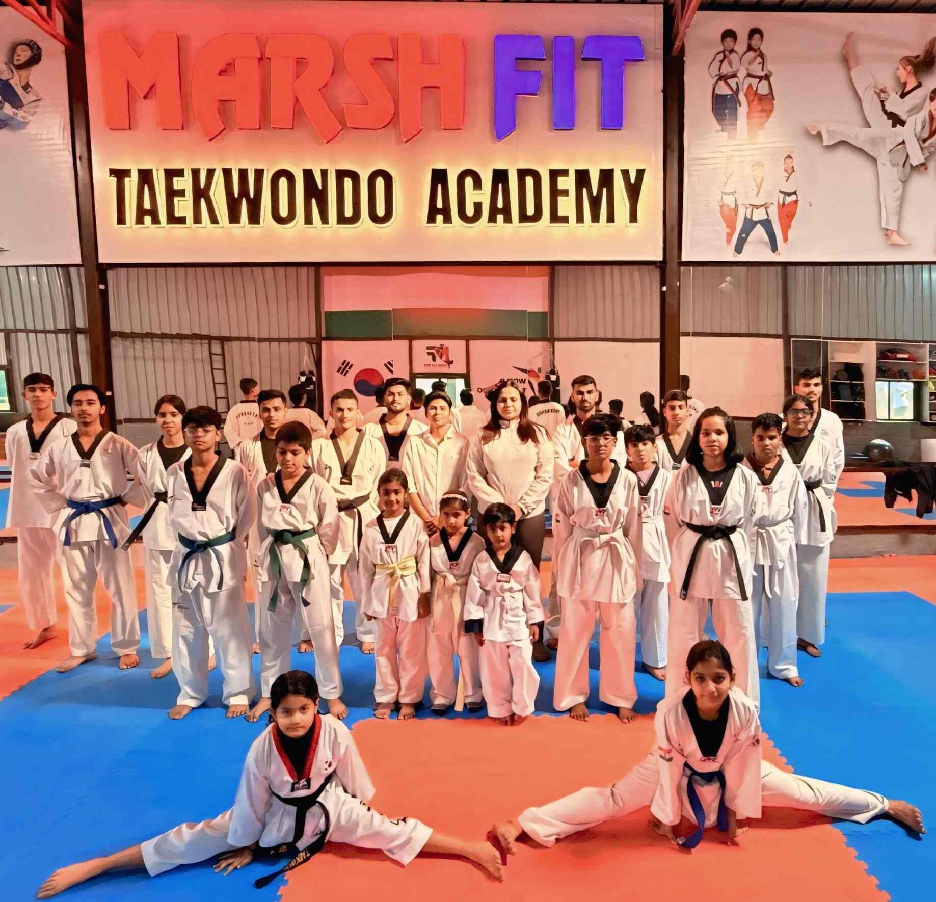 Marshfit Taekwondo students in action